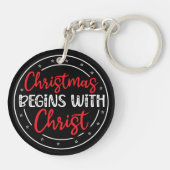 Kerstmis Begint Met Christus-65772 Sleutelhanger (Achterkant)
