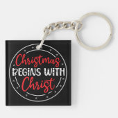 Kerstmis Begint Met Christus-65772 Sleutelhanger (Achterkant)