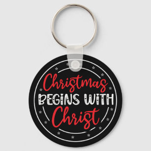 Kerstmis Begint Met Christus-65772 Sleutelhanger