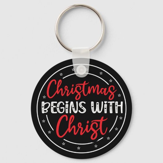 Kerstmis Begint Met Christus-65772 Sleutelhanger (Voorkant)
