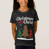 Kerstmis begint met Christus Buffalo Pset Jaguar T-shirt (Voorkant)
