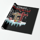 Kerstmis begint met Christus Cadeaupapier (Uitgerold)