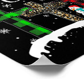 Kerstmis begint met Christus Jezus Sneeuwman Grapp Poster (Hoek)