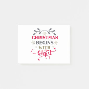 Kerstmis begint met Christus Post-it® Notes