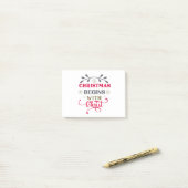 Kerstmis begint met Christus Post-it® Notes (Op bureau)