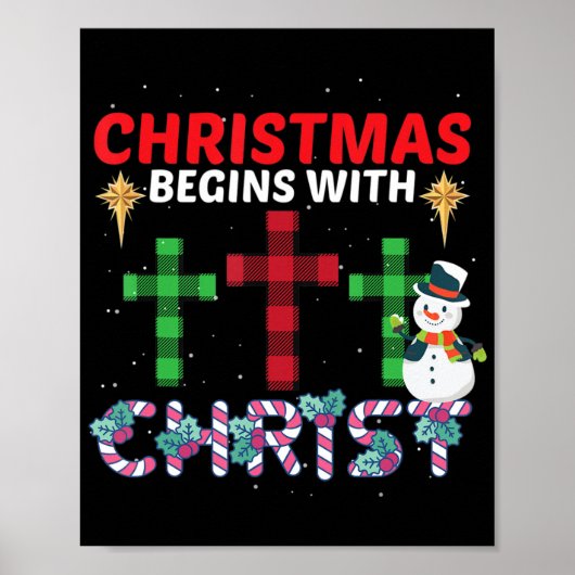 Kerstmis begint met de Christelijke honk van Chris Poster (Voorkant)