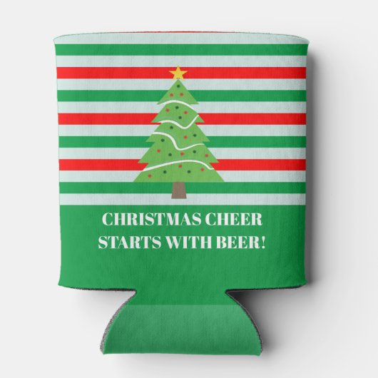 Kerstmis begint met de feestdag van de bier blikjeskoeler (Achterkant)