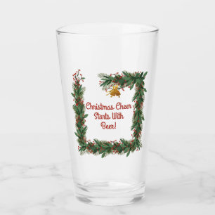 Kerstmis begint met de feestdag van de bier glas