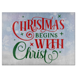 Kerstmis begint met het snijvlak van Christus Snijplank