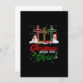 Kerstmis begint met Jezus Leopard Pl Kaart (Voorkant / Achterkant)