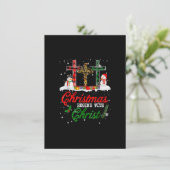 Kerstmis begint met Jezus Leopard Pl Kaart (Staand voorkant)