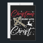Kerstmis begint met kerst Christelijk Kaart<br><div class="desc">Kerstmis begint met kerst Christelijk</div>