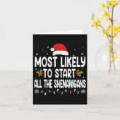 Kerstmis begint waarschijnlijk al de Shenanigans-f Kaart (Gele Bloem)