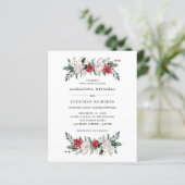 Kerstmis | BEGROTING Floral Holiday Weddenschap (Staand voorkant)