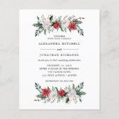 Kerstmis | BEGROTING Floral Holiday Weddenschap (Voorkant)