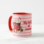 Kerstmis behandelt koffie-Mok Mok (Voorkant links)