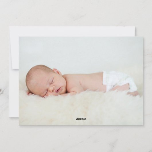 Kerstmis - Bekendmaking van feestdag - Fotokaart Feestdagenkaart (Achterkant)