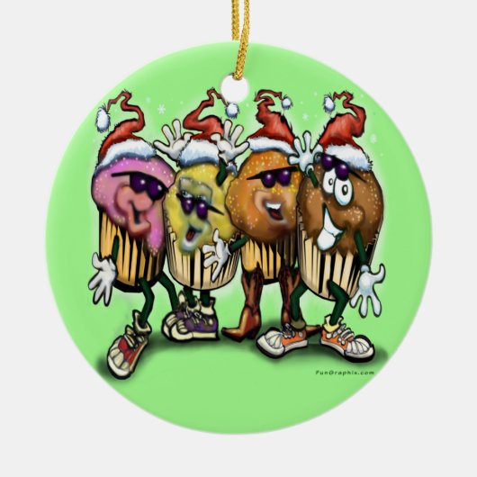 Kerstmis beker keramisch ornament (Voorkant)