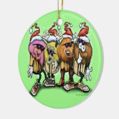 Kerstmis beker keramisch ornament (Links)