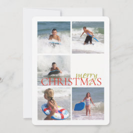 Kerstmis Bel Dubbelzijdige Fotokaart Feestdagenkaart