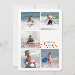 Kerstmis Bel Dubbelzijdige Fotokaart Feestdagenkaart