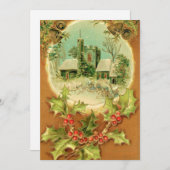 Kerstmis belandt in de kerkkaart feestdagenkaart (Voorkant / Achterkant)