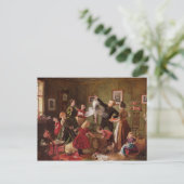 Kerstmis belemmert feestdagenkaart (Staand voorkant)