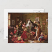 Kerstmis belemmert feestdagenkaart (Voorkant / Achterkant)