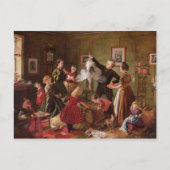 Kerstmis belemmert feestdagenkaart (Voorkant)