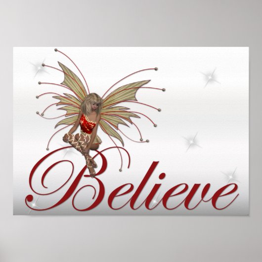 Kerstmis Believe 2 - Fantasy Print (Voorkant)