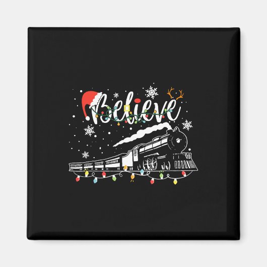 Kerstmis Believe Polar Express Xm Magneet (Voorkant)