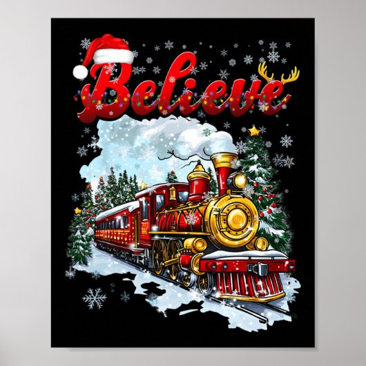 Kerstmis Believe Polar Express Xm Poster (Voorkant)