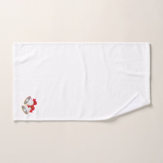 Kerstmis Bellen Wit   Bad Handdoek (Handdoek)