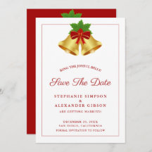 Kerstmis Bells Red Berries Holiday Weddenschap