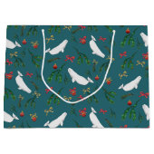 Kerstmis Beluga walvis illustratie patroon Groot Cadeauzakje (Voorkant)
