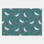 Kerstmis Beluga walvis illustratie patroon Inpakpapier Vel (Voorkant 2)