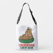 Kerstmis Bemanning 2025 Crossbody Tas (Achterkant)