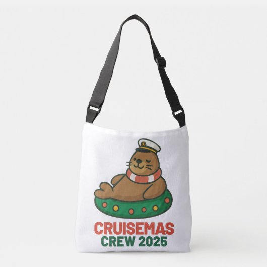 Kerstmis Bemanning 2025 Crossbody Tas (Voorkant)