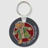 Kerstmis ben ik gewoon een BigTeddy Beer Sleutelhanger (Voorkant)