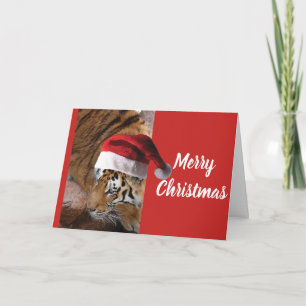 Kerstmis Bengaalse Tijger Kaart