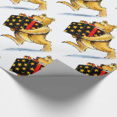 Kerstmis-Beren Cadeaupapier (Hoek)