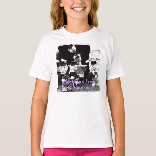 Kerstmis Beren Kinder Shirt (Voorkant)