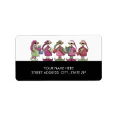 Kerstmis - Beren - mailadres Etiket (Voorkant)