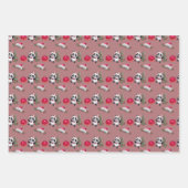 Kerstmis Beren Ornamenten Santa Hats Inpakpapier Vel (Voorkant 3)