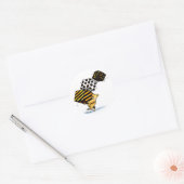 Kerstmis-Beren Ronde Sticker (Envelop)