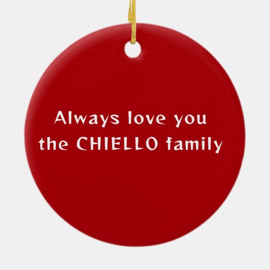 Kerstmis Berghond Foto Ornament (Achterkant)