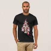 Kerstmis: Bernard Dog Puppy Cute T-Shirt (Voorkant volledig)