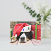 Kerstmis - Bernese Mountain Dog - Mya Feestdagenkaart (Staand voorkant)