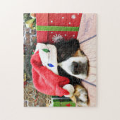 Kerstmis - Bernese Mountain Dog - Mya Legpuzzel (Verticaal)