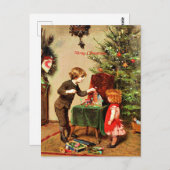 Kerstmis, beroemd schilderij van Felix Ehrlich Briefkaart (Voorkant / Achterkant)